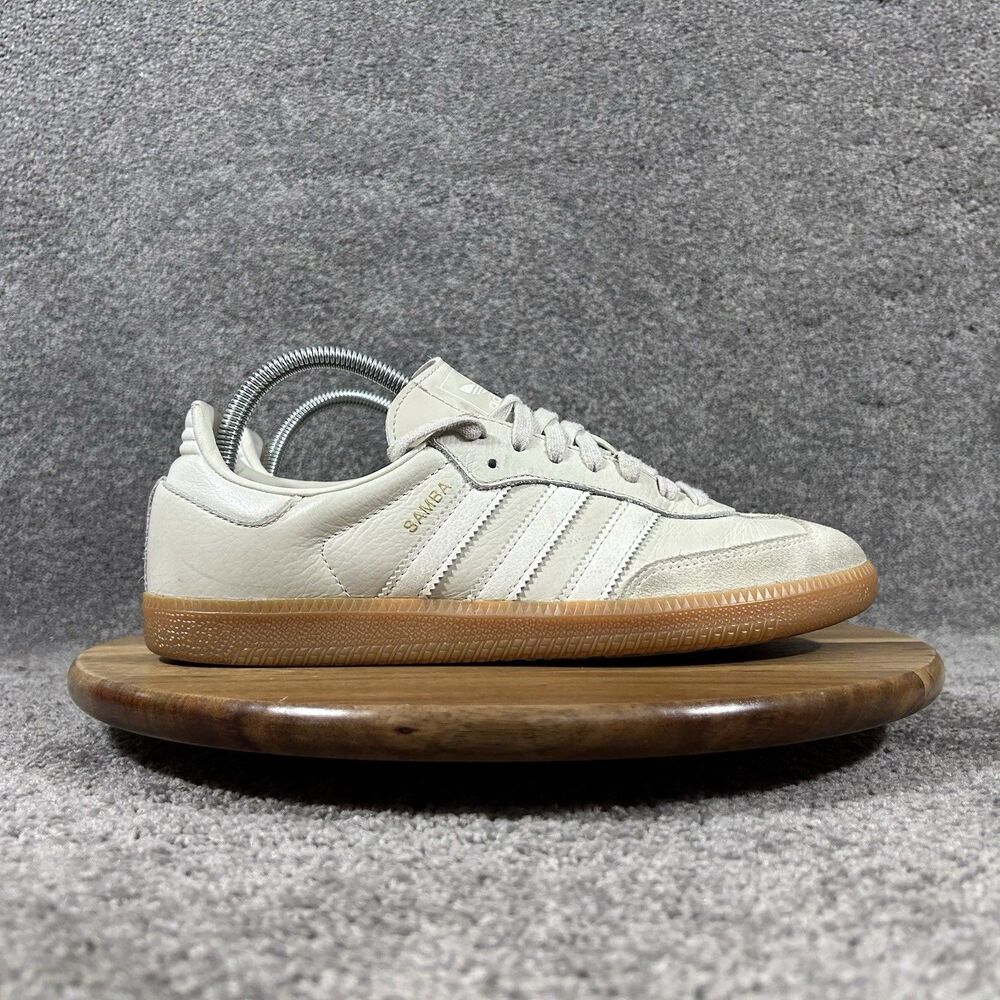 Adidas Samba OG IE7013 Women’s Size 9 Aluminium Gum Athletic Leather Shoes Used